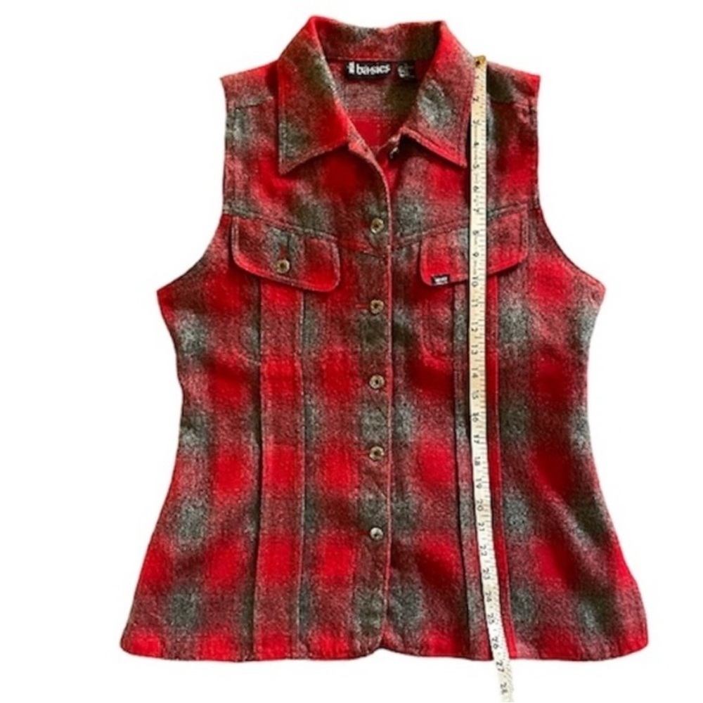 ♡ Y2K ♡ 
v i n t a g e :: Red Plaid Sleeveless Top